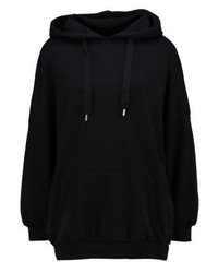 schwarzer Pullover mit einer Kapuze von Even&Odd