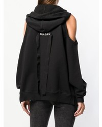 schwarzer Pullover mit einer Kapuze von Diesel