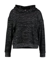 schwarzer Pullover mit einer Kapuze von Gap