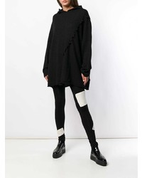 schwarzer Pullover mit einer Kapuze von Yohji Yamamoto