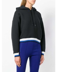 schwarzer Pullover mit einer Kapuze von T by Alexander Wang