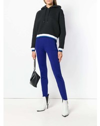 schwarzer Pullover mit einer Kapuze von T by Alexander Wang