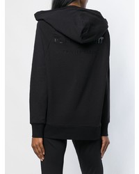 schwarzer Pullover mit einer Kapuze von Plein Sport