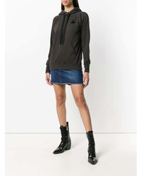 schwarzer Pullover mit einer Kapuze von Isabel Marant Etoile