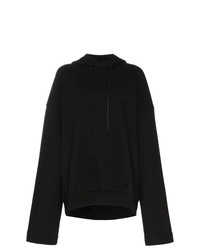schwarzer Pullover mit einer Kapuze von Juun.J