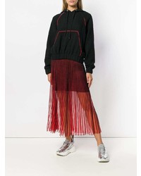 schwarzer Pullover mit einer Kapuze von MSGM