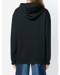 schwarzer Pullover mit einer Kapuze von McQ Alexander McQueen