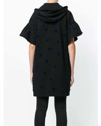 schwarzer Pullover mit einer Kapuze von McQ Alexander McQueen