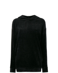 schwarzer Pullover mit einer Kapuze von Majestic Filatures