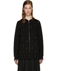 schwarzer Pullover mit einer Kapuze von Marc Jacobs