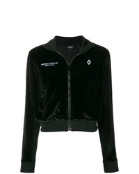 schwarzer Pullover mit einer Kapuze von Marcelo Burlon County of Milan