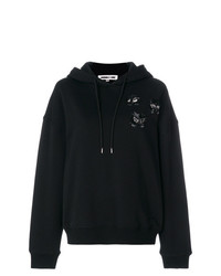 schwarzer Pullover mit einer Kapuze von McQ Alexander McQueen