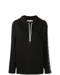 schwarzer Pullover mit einer Kapuze von McQ Alexander McQueen