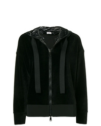 schwarzer Pullover mit einer Kapuze von Moncler