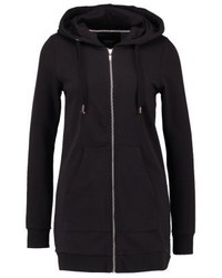 schwarzer Pullover mit einer Kapuze von Only