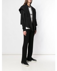 schwarzer Pullover mit einer Kapuze von Rick Owens DRKSHDW