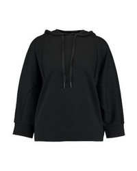schwarzer Pullover mit einer Kapuze von Opus