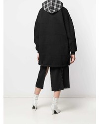 schwarzer Pullover mit einer Kapuze von Balenciaga