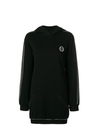 schwarzer Pullover mit einer Kapuze von Philipp Plein