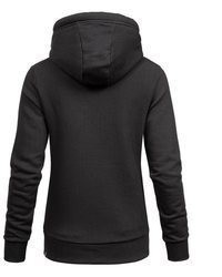 schwarzer Pullover mit einer Kapuze von REPUBLIX