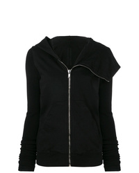 schwarzer Pullover mit einer Kapuze von Rick Owens DRKSHDW
