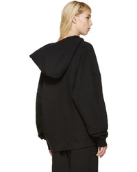 schwarzer Pullover mit einer Kapuze von Yeezy