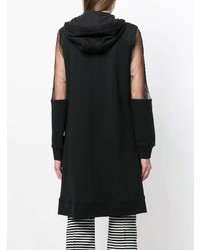 schwarzer Pullover mit einer Kapuze von McQ Alexander McQueen