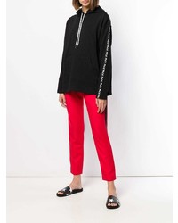 schwarzer Pullover mit einer Kapuze von McQ Alexander McQueen