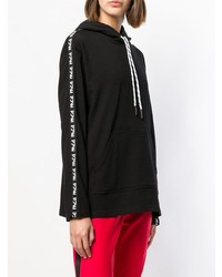 schwarzer Pullover mit einer Kapuze von McQ Alexander McQueen