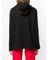 schwarzer Pullover mit einer Kapuze von McQ Alexander McQueen