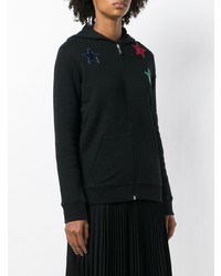 schwarzer Pullover mit einer Kapuze von Valentino