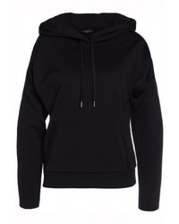 schwarzer Pullover mit einer Kapuze von Strenesse