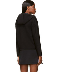 schwarzer Pullover mit einer Kapuze von Alexander Wang