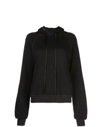 schwarzer Pullover mit einer Kapuze von Unravel Project