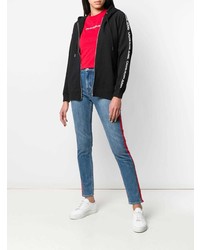 schwarzer Pullover mit einer Kapuze von Calvin Klein Jeans