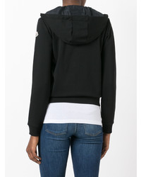 schwarzer Pullover mit einer Kapuze von Moncler
