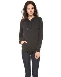 schwarzer Pullover mit einer Kapuze von Zoe Karssen