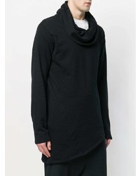 schwarzer Pullover mit einer weiten Rollkragen von Alchemy
