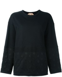 schwarzer Pullover mit Sternenmuster von No.21