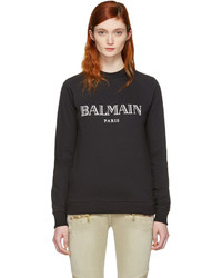schwarzer Pullover von Balmain