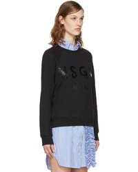 schwarzer Pullover von MSGM