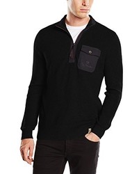 schwarzer Pullover von CALAMAR MENSWEAR