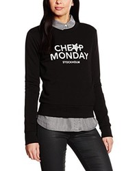schwarzer Pullover von Cheap Monday