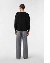 schwarzer Pullover von Comma