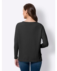 schwarzer Pullover von Heine