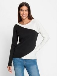 schwarzer Pullover von Heine