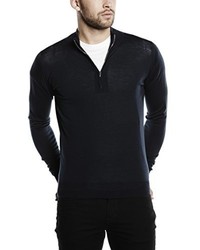 schwarzer Pullover von John Smedley