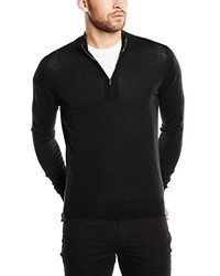 schwarzer Pullover von John Smedley