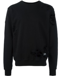 schwarzer Pullover von Les (Art)ists