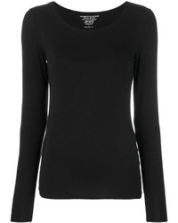 schwarzer Pullover von Majestic Filatures